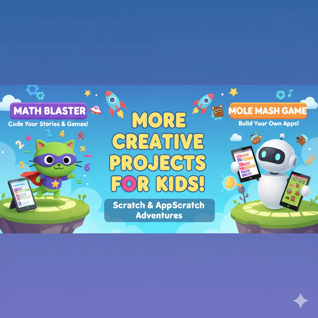 Math Blaster and Mole Mash Game